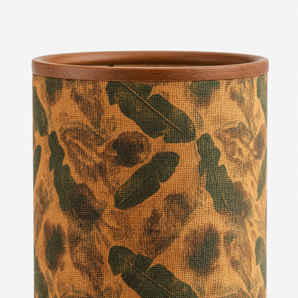 Vintage fabric cylinder floor lamp view 9